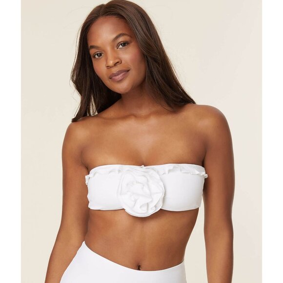 Andie Swim The Camilo Top & The Tropez Bottom White Bikini Set Size XL Beachwear - Picture 5 of 16